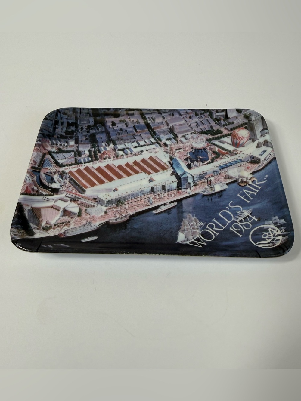 Vintage 1984 World's Fair New Orleans Souvenir Trinket Tray Catchall